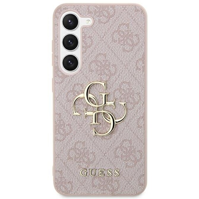 Originální kryt GUESS - hardcase 4G Big Metal Logo GUHCS24S4GMGPI pro Samsung Galaxy S24 , barva růžová