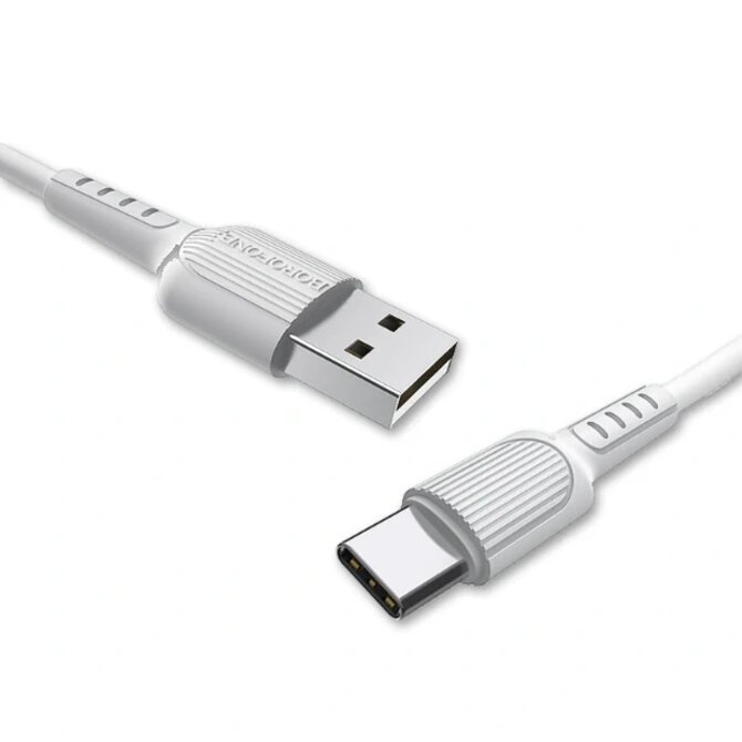 USB / USB-C kabel datový Borofone BX16 Easy 2A 1m bílý