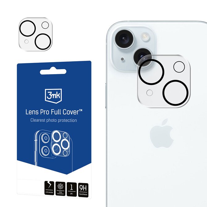 Lens Pro Full Cover pro Apple iPhone 15 / iPhone 15 Plus