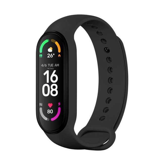 Silikonový řemínek  Silicone Strap pro Xiaomi Band 7/ Mi Band 6/ Mi Band 5, černý