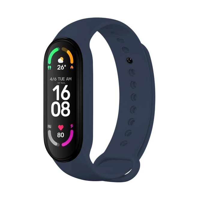 Silikonový řemínek  Silicone Strap pro Xiaomi Band 7/ Mi Band 6/ Mi Band 5, modrý