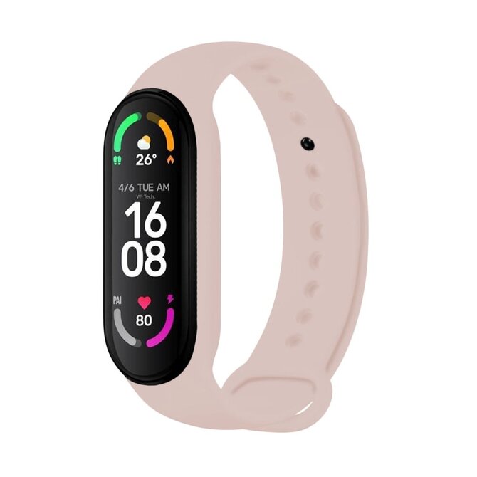 Silikonový řemínek  Silicone Strap pro Xiaomi Band 7/ Mi Band 6/ Mi Band 5, růžový