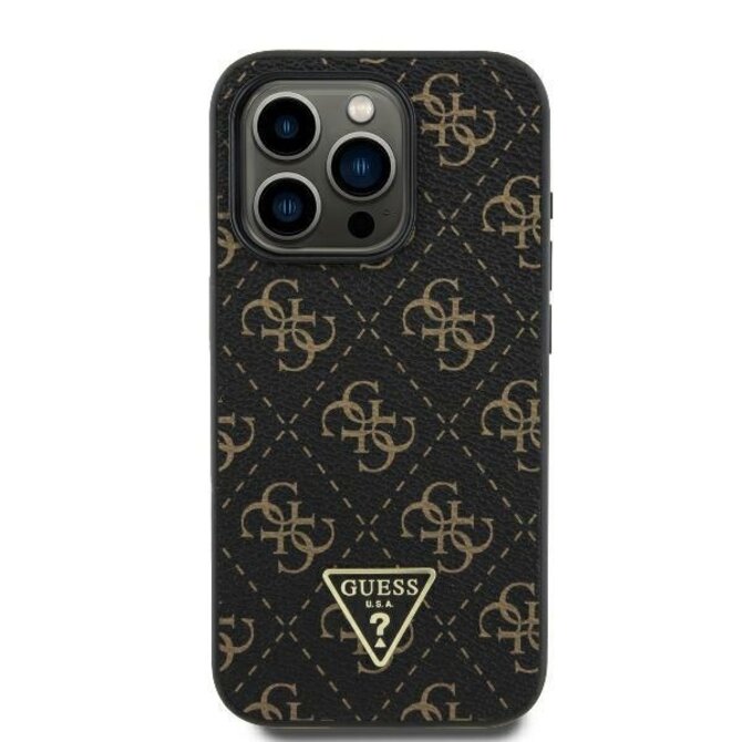 Originální kryt GUESS New 4G Triangle GUHCP16SPG4GPK for Apple iPhone 16 , barva černá