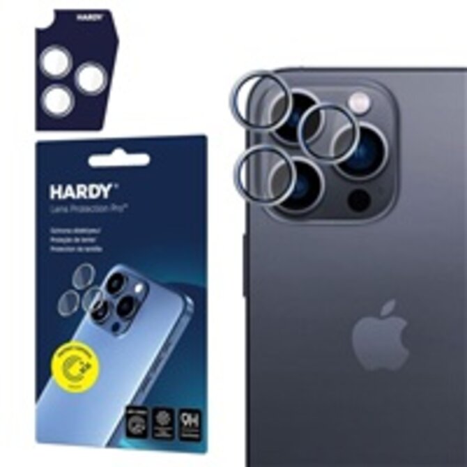 Hardy Lens Protection Pro pro iPhone 16 Pro /16 Pro Max Titanium Silver