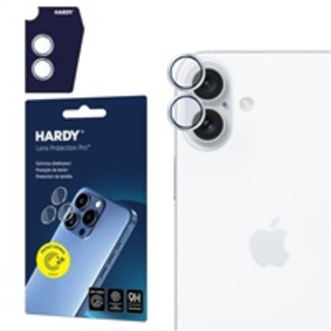 Hardy Lens Protection Pro pro iPhone 16/16 Plus Silver