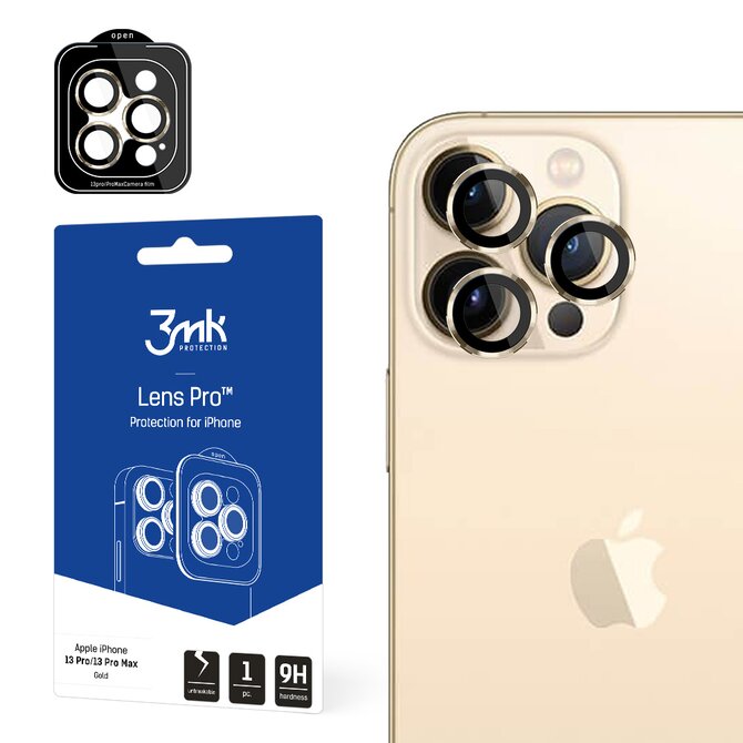 Lens Protection Pro pro Apple iPhone 13 Pro / iPhone 13 Pro Max, Gold