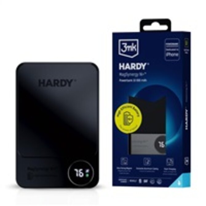 powerbanka - HARDY MagSynergy Ni+ 10,000mAh, bezdrátové nabíjení