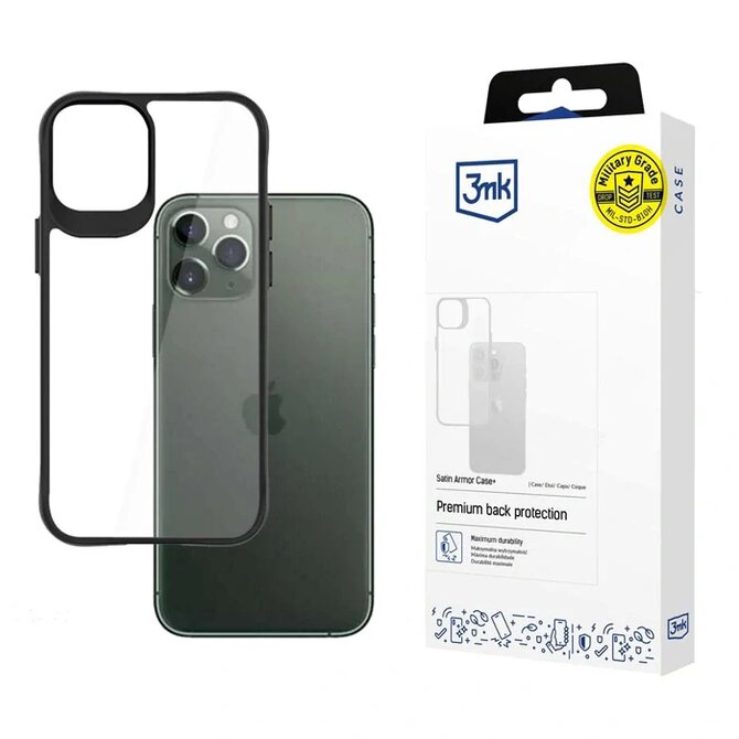 Satin Armor Case+ pro Apple iPhone 11 Pro, čirá