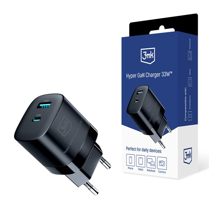 síťová nabíječka - Hyper GaN Charger 33W, černá