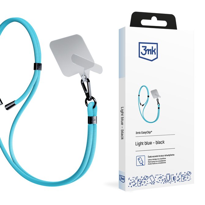 EasyClip Light Blue (black)