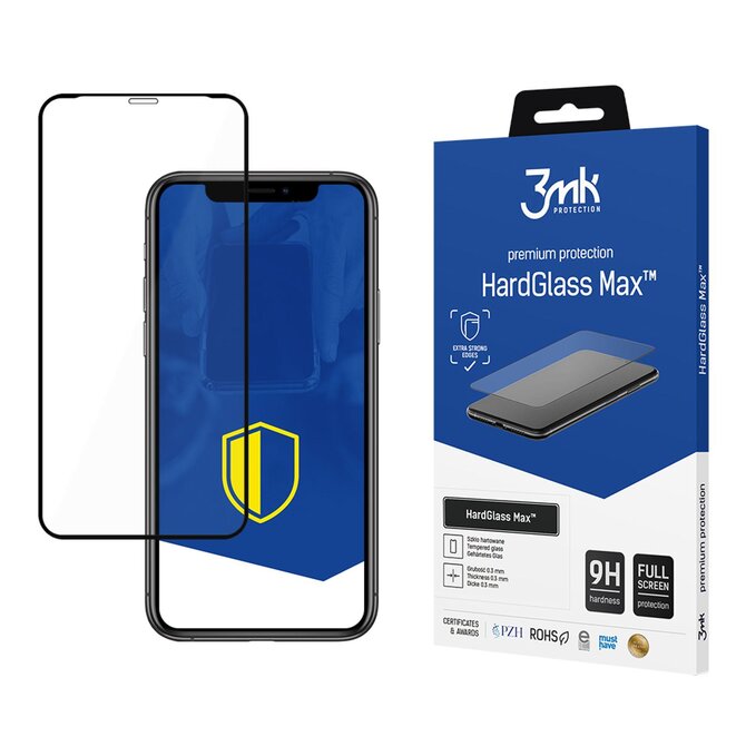 HardGlass MAX Black pro Apple iPhone X / iPhone XS