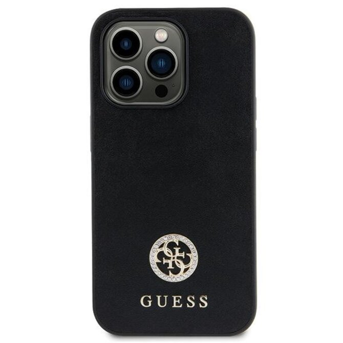 Kryt Guess GUHCN61PS4DGPK Apple iPhone 11/XR hardcase Strass Metal Logo black