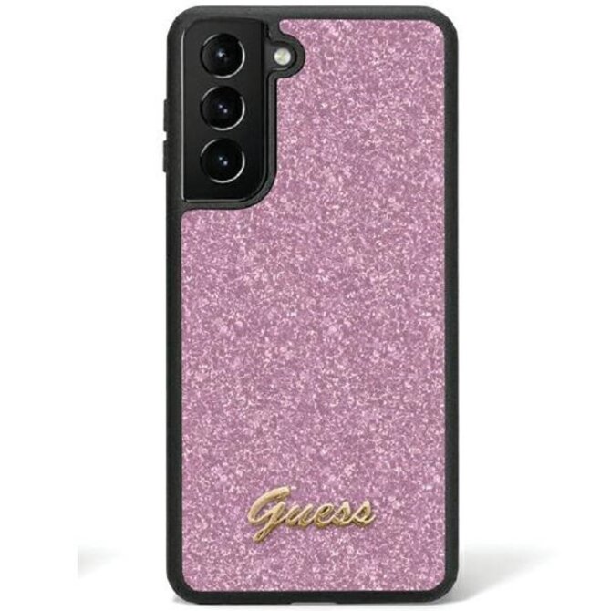 Kryt Guess GUHCS24SHGGSHU Samsung Galaxy S24 hardcase Glitter Script purple