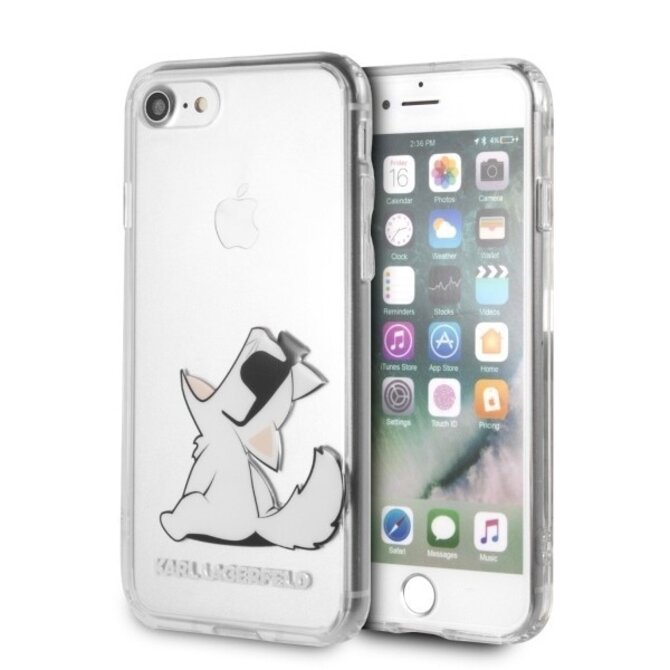 Kryt Karl Lagerfeld KLHCI8CFNRC Apple iPhone SE 2022/SE 2020/8/7 hardcase transparent Choupette Fun