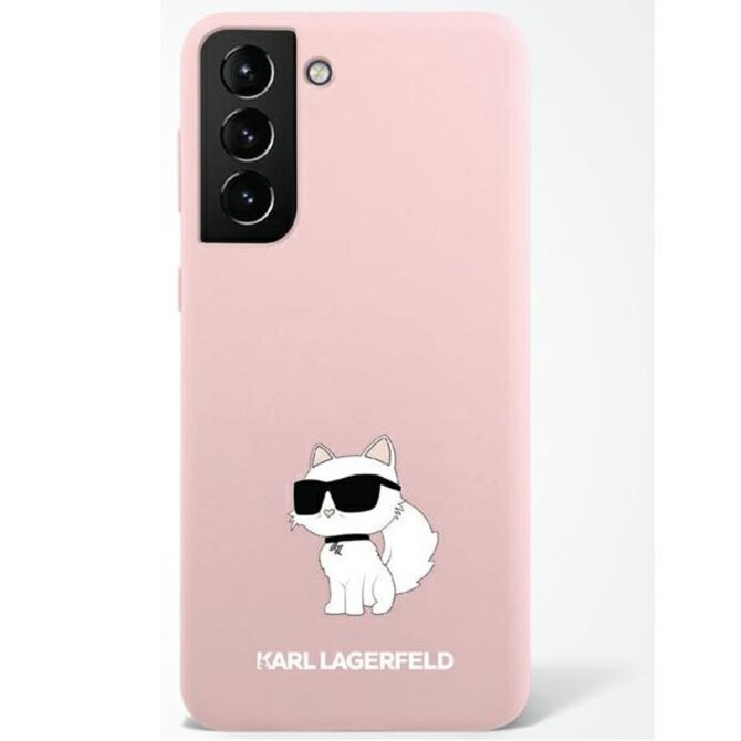 Kryt Karl Lagerfeld KLHCS23LSNCHBCP Samsung Galaxy S23 Ultra hardcase pink Silicone Choupette