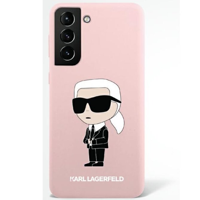 Kryt Karl Lagerfeld KLHCS23LSNIKBCP Samsung Galaxy S23 Ultra hardcase pink Silicone Ikonik