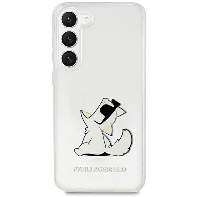 Kryt Karl Lagerfeld KLHCS23MCFNRC Samsung Galaxy S23+ Plus transparent hardcase Choupette Fun