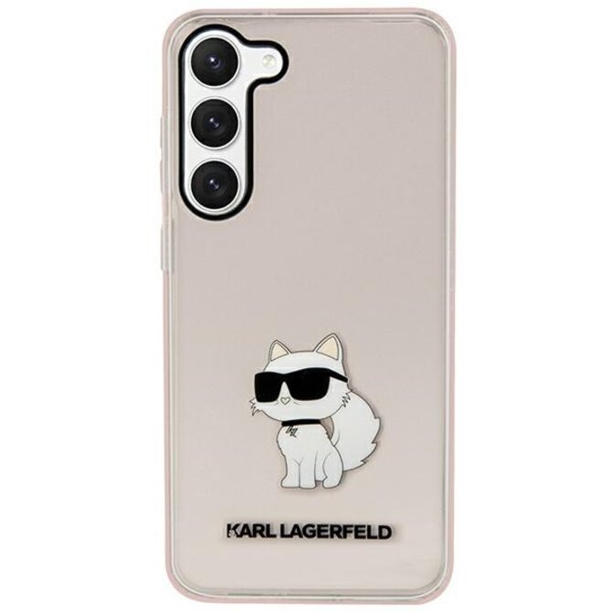 Kryt Karl Lagerfeld KLHCS23MHNCHTCP Samsung Galaxy S23+ Plus pink hardcase Ikonik Choupette