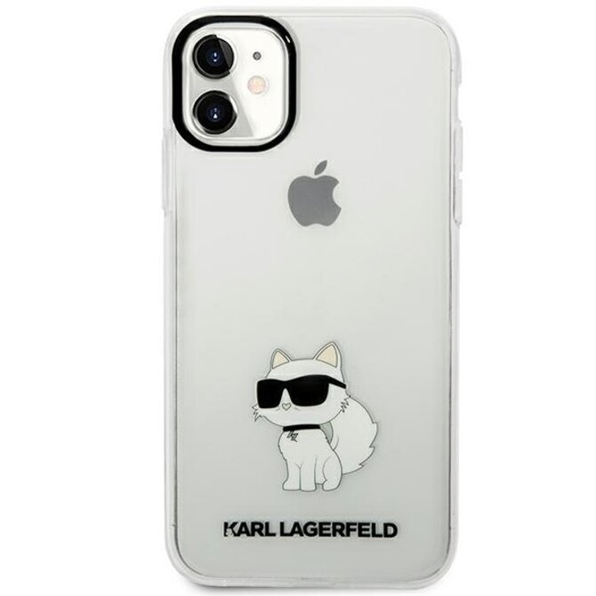 Kryt Karl Lagerfeld KLHCN61HNCHTCT Apple iPhone 11/XR transparent hardcase Ikonik Choupette