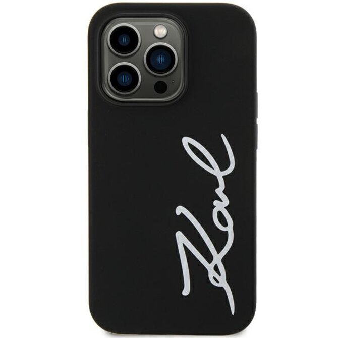 Kryt Karl Lagerfeld KLHCN61SKSVGK Apple iPhone 11/XR black hardcase Silicone Signature