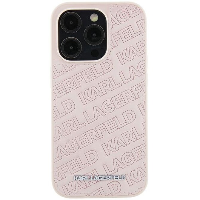 Kryt Karl Lagerfeld KLHCP15SPQKPMP iPhone 15 różowy/pink hardcase Quilted K Pattern