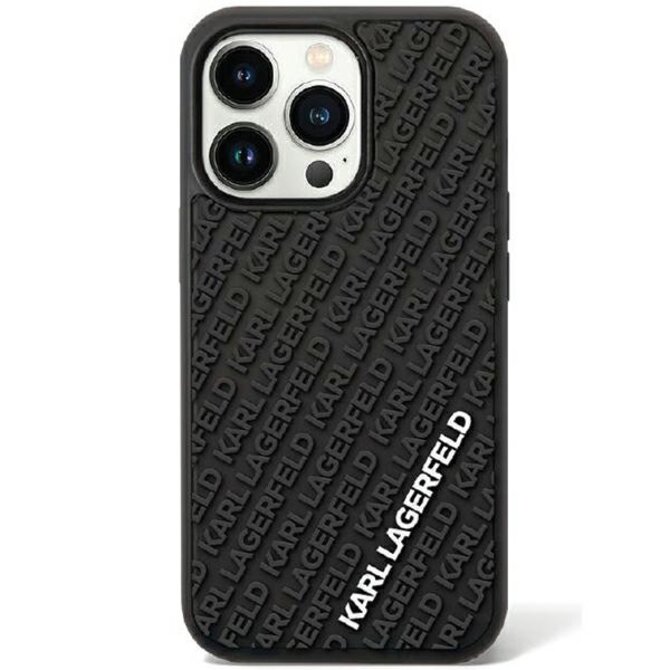 Kryt Karl Lagerfeld KLHCN613DMKRLK Apple iPhone XR / 11 hardcase 3D Rubber Multi Logo black