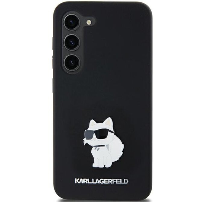 Kryt Karl Lagerfeld KLHCSA35SMHCNPK Samsung Galaxy A35 hardcase Silicone Choupette Metal Pin black