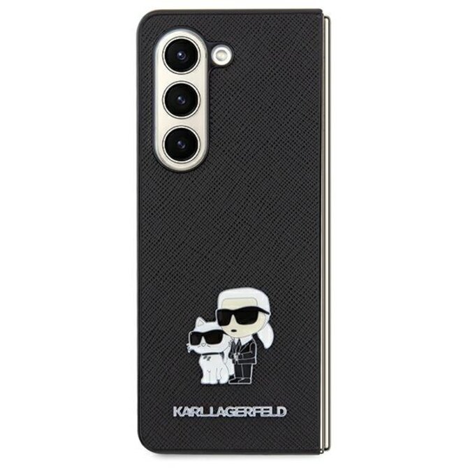 Kryt Karl Lagerfeld KLHCSA35SAKCNPK Samsung Galaxy A35 hardcase Saffiano Karl&Choupette Pin black