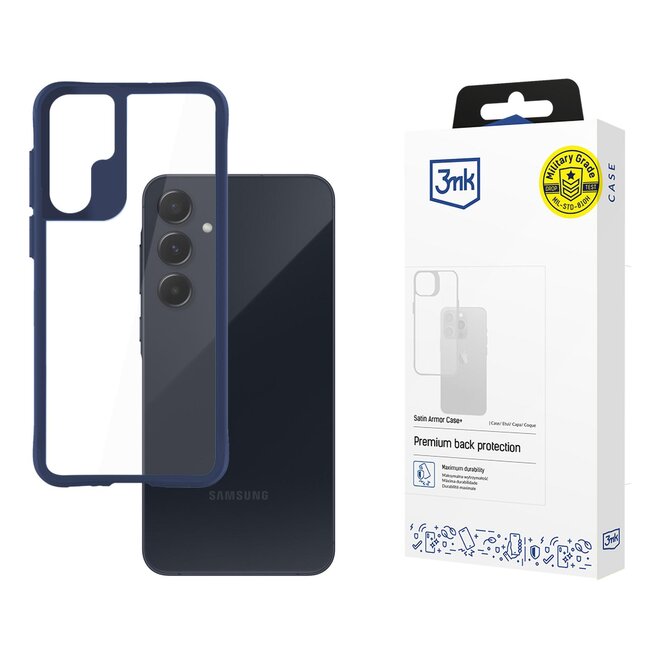 Satin Armor Case+ Blue pro Samsung Galaxy A55 5G