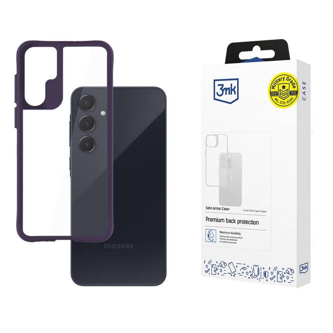 Satin Armor Case+ Purple pro Samsung Galaxy A55 5G