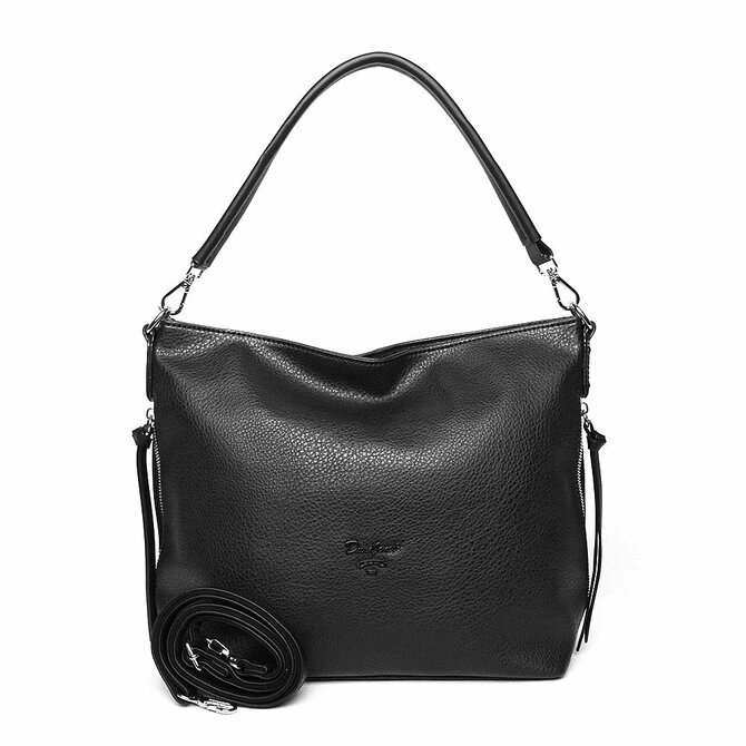 Černá kabelka na rameno i crossbody David Jones CM6061 černá, syntetická kůže