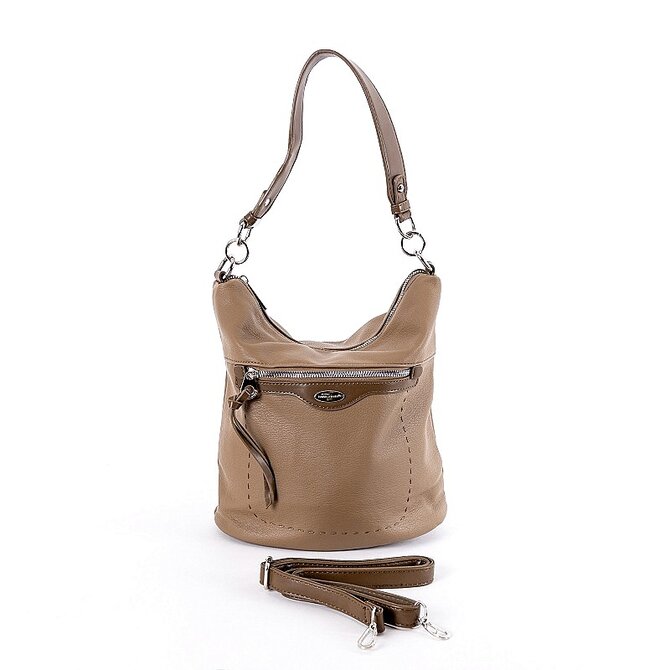 Khaki kabelka na rameno i crossbody David Jones 6603-2 khaki, syntetická kůže