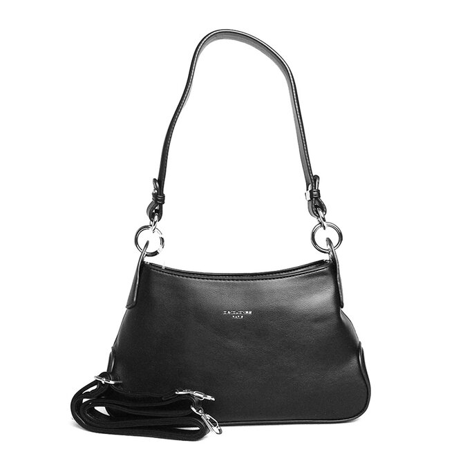 Černá kabelka na rameno i crossbody David Jones CM6418 černá, syntetická kůže