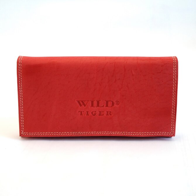 Červená kožená peněženka Wild Tiger (281M) červená, kůže