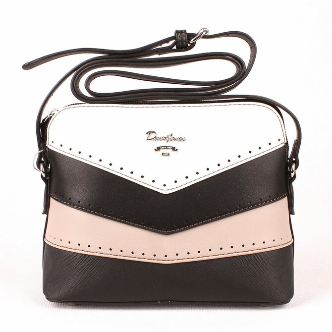 Malá černá crossbody kabelka David Jones 5926-1 černá, syntetická kůže