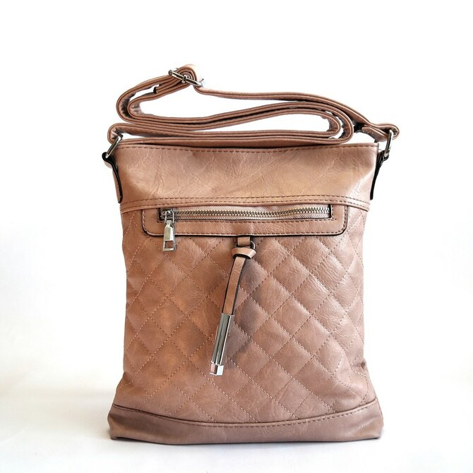 Malá růžové crossbody kabelka ROMINA &amp; CO D31 růžová, syntetická kůže