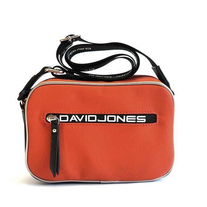 Tmavěoranžová crossbody kabelka David Jones CM5478 oranžová, syntetická kůže