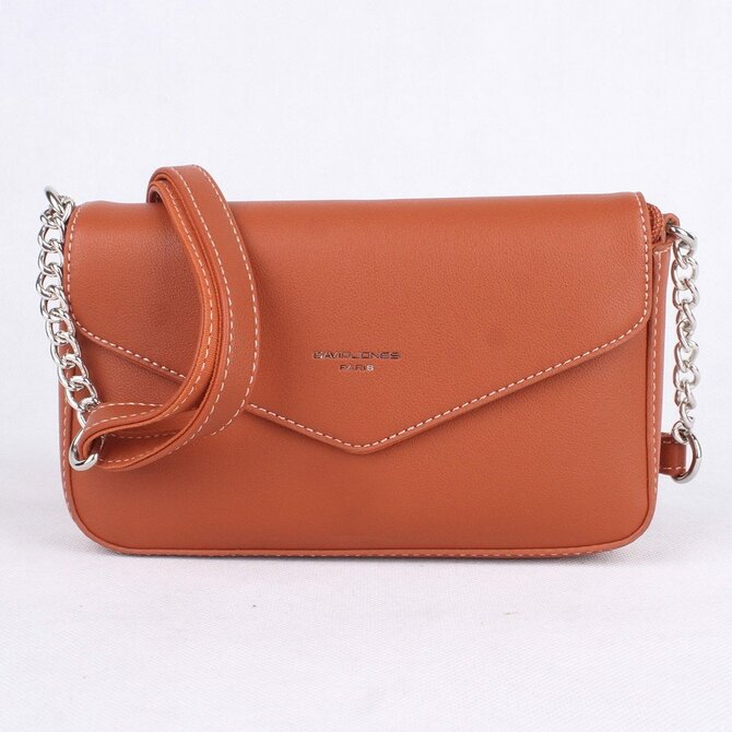 Malá tmavěoranžová crossbody kabelka David Jones CM5473 oranžová, syntetická kůže