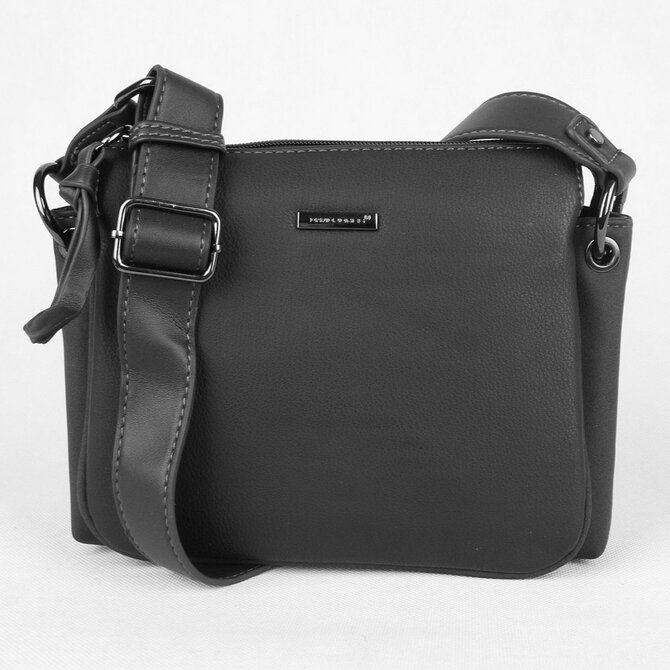 Tříoddílová černá crossbody kabelka David Jones CM5322 černá, syntetická kůže