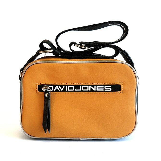 Hořčicová crossbody kabelka David Jones CM5478 žlutá, syntetická kůže