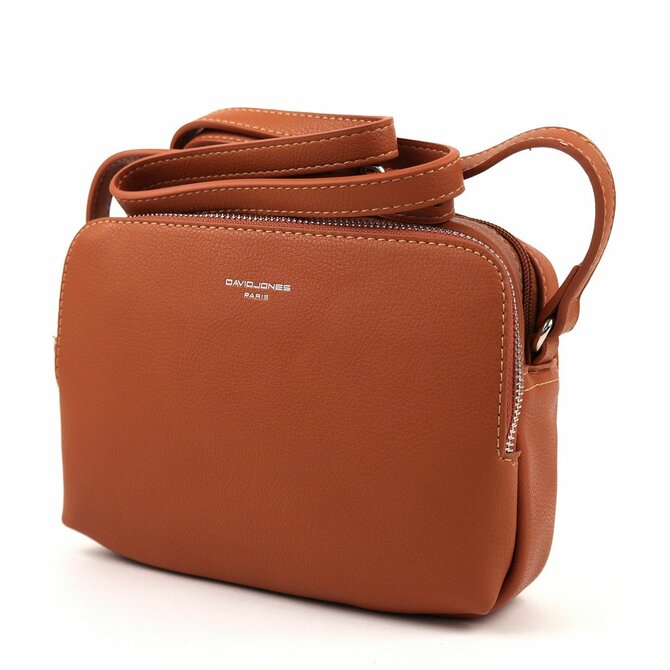 Hnědá dvouoddílová crossbody kabelka David Jones CM5616A hnědá, syntetická kůže