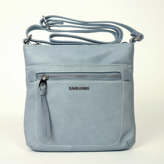 Malá světlemodrá crossbody David Jones 6214-2 modrá, syntetická kůže