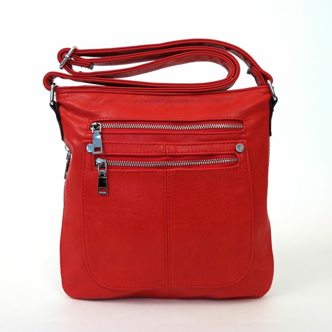 Malá/střední červená crossbody kabelka ROMINA &amp; CO D139/20 červená, syntetická kůže