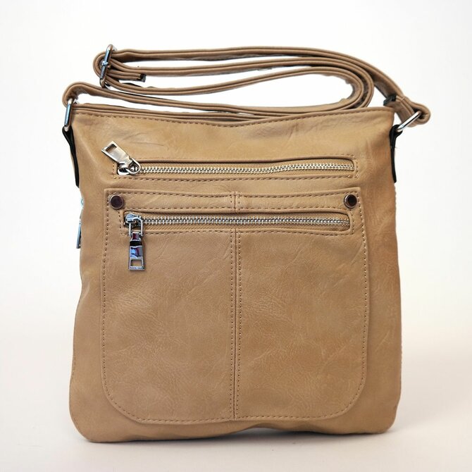 Malá/střední hnědá crossbody kabelka ROMINA &amp; CO D139/20 hnědá, syntetická kůže