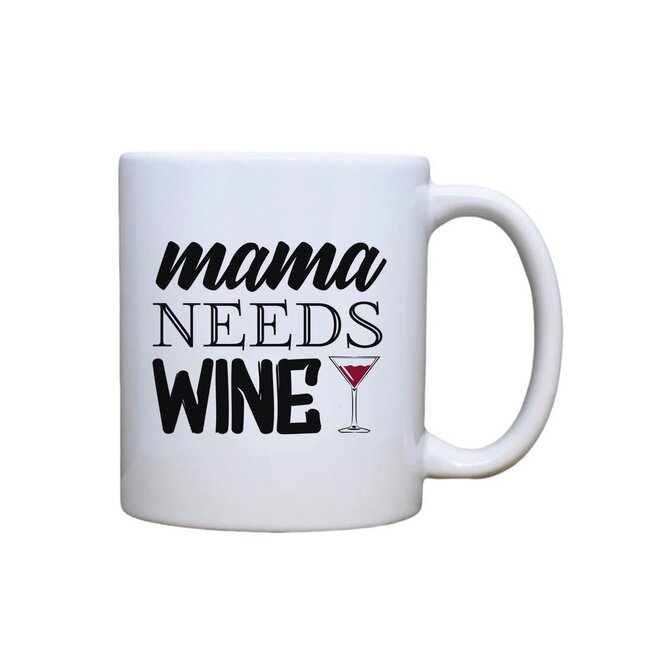 DOBRÝ TRIKO Keramický hrnek MAXI Mama needs wine 550 ml