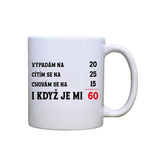 DOBRÝ TRIKO Keramický MAXI hrnek s potiskem Je mi 60 550 ml