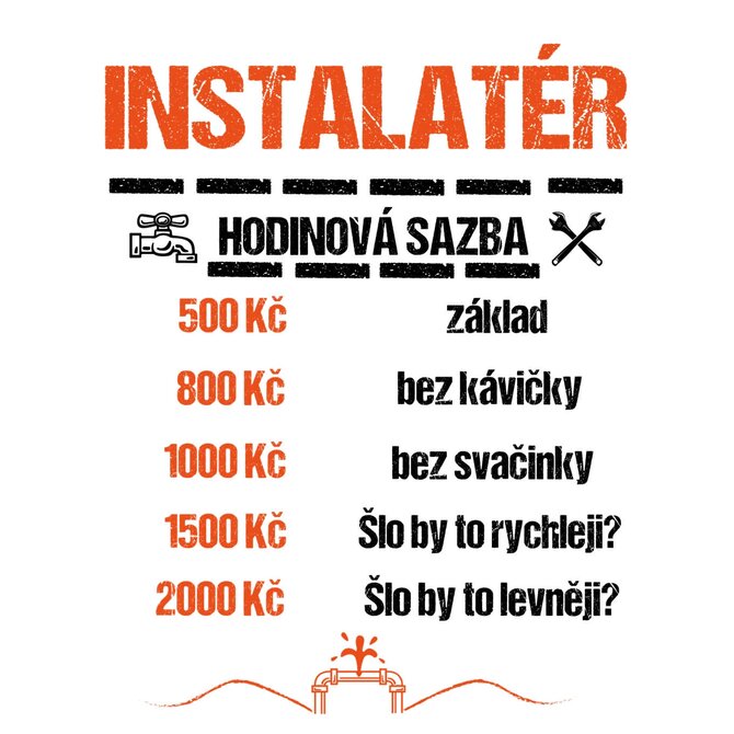 DOBRÝ TRIKO Hodinová sazba instalatér