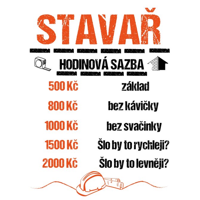 DOBRÝ TRIKO Hodinová sazba stavař