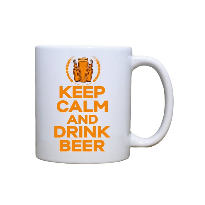 DOBRÝ TRIKO Keramický MAXI hrnek 550 ml Keep calm beer Keramika