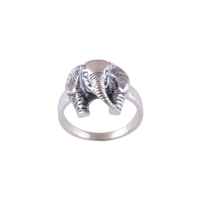 AutorskeSperky.com - Stříbrný prsten slon -  S490 Stříbro